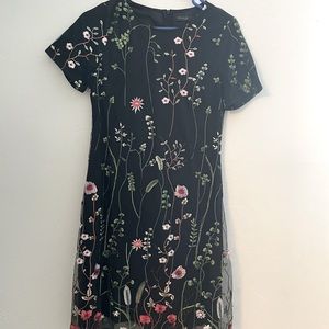 Roolee Black Flower Dress